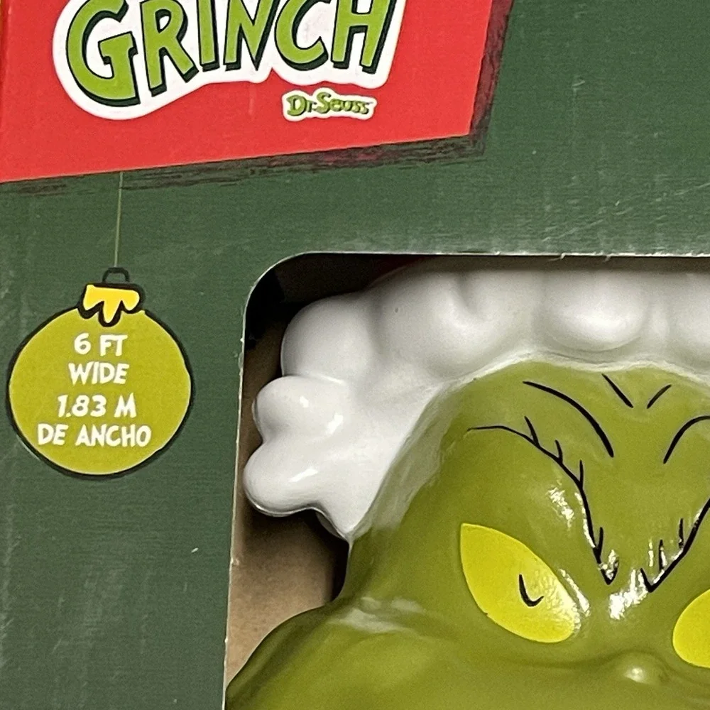 Lot 2 The Grinch Pathway Stakes Christmas Lights Set of 4‎ Each Dr Seuss Decor